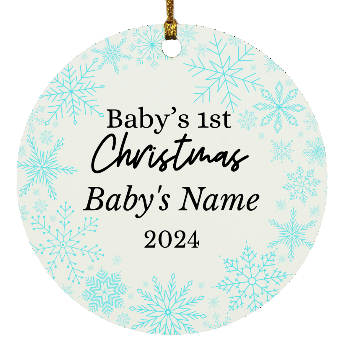 Personalized Baby's 1st Ornament – Cherish Baby's First Festive