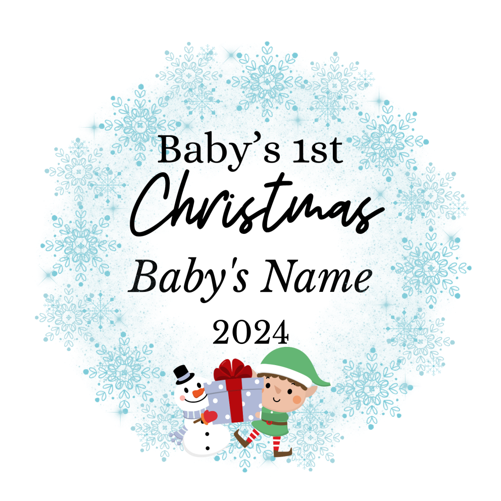 Personalized Baby's 1st Ornament – Cherish Baby's First Festive