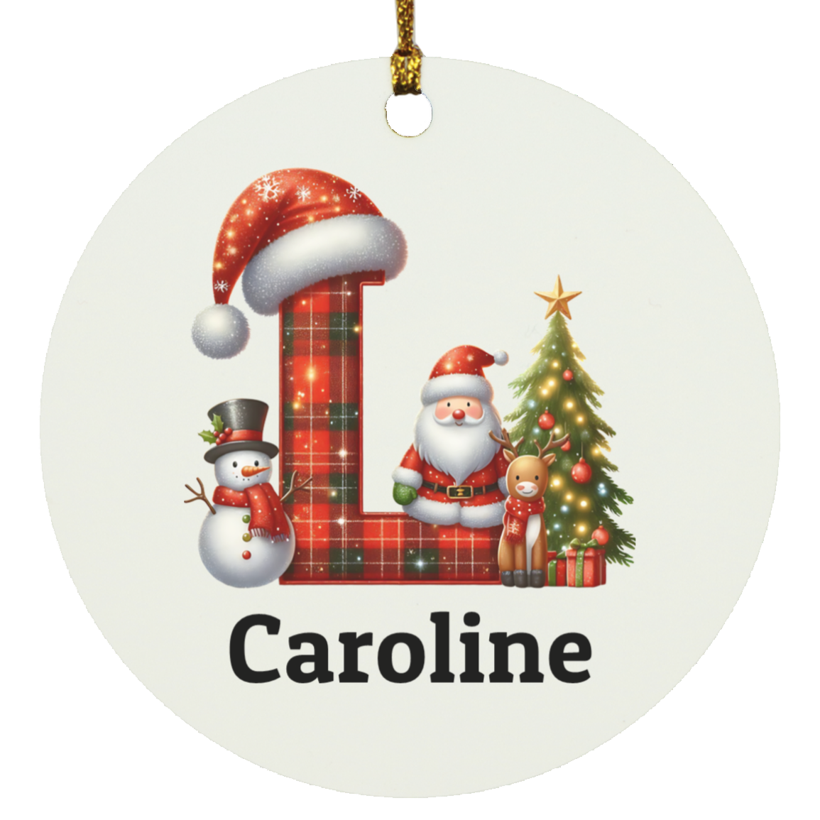 Personalized Initial Ornament – A Timeless Keepsake for Any Occasion