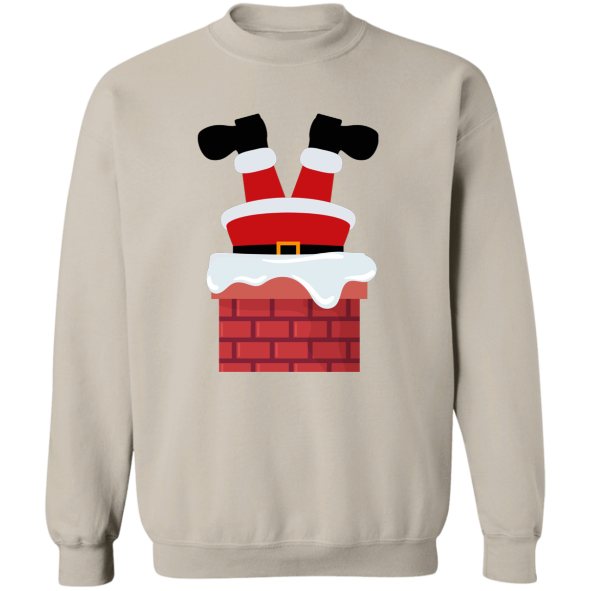 Christmas Santa In Chimney Unisex Sweatshirt