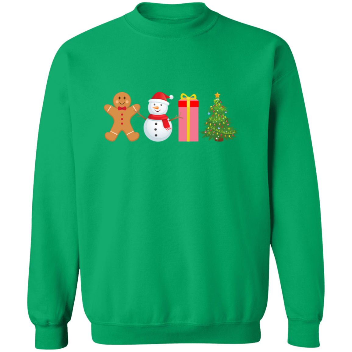 Gingerbread, Snowman, Present, Tree Unisex Sweatshirt – Cozy Holiday Style