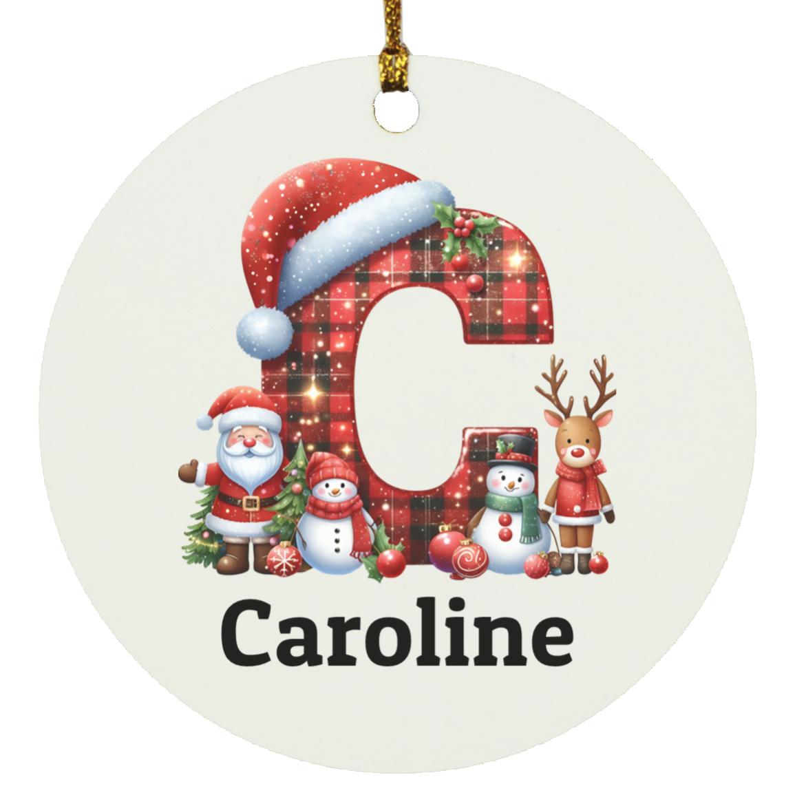 Personalized Initial Ornament – A Timeless Keepsake for Any Occasion