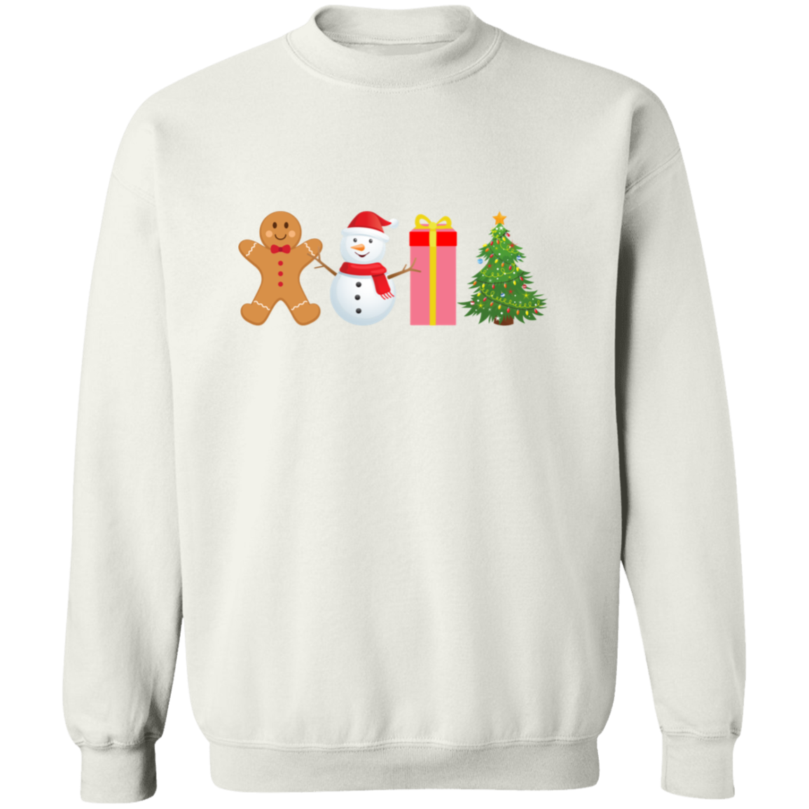 Gingerbread, Snowman, Present, Tree Unisex Sweatshirt – Cozy Holiday Style