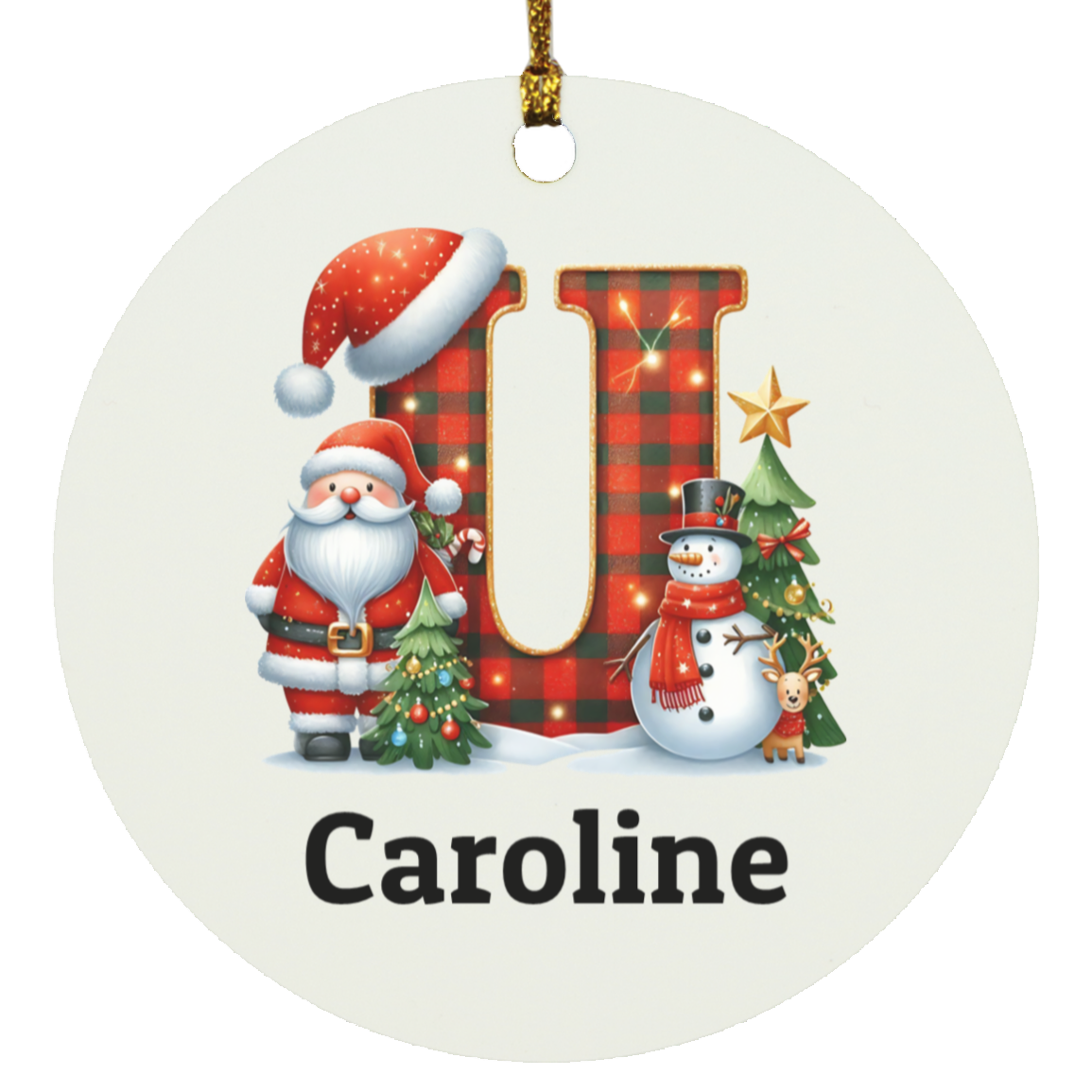 Personalized Initial Ornament – A Timeless Keepsake for Any Occasion