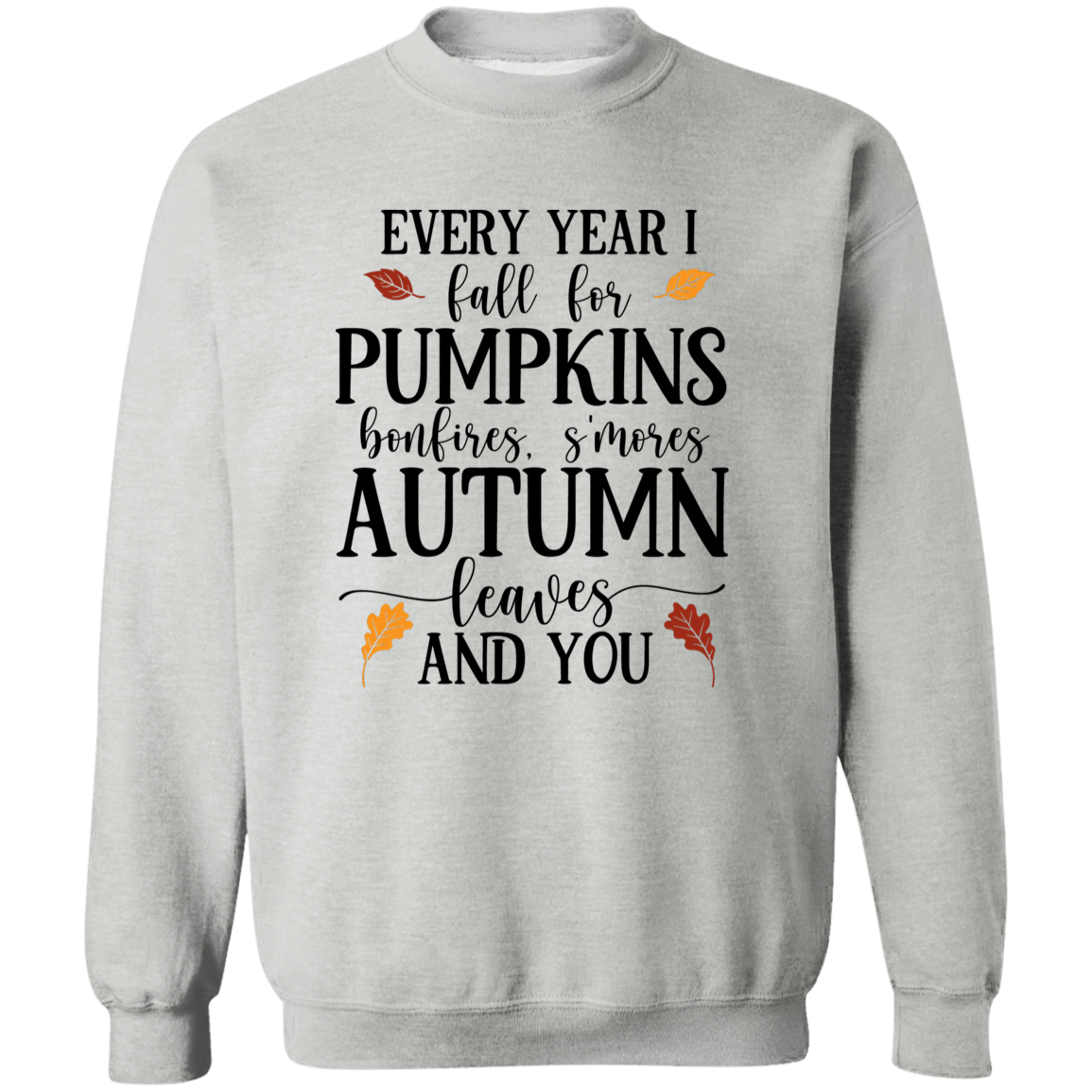 Fall Vibes Sweatshirt – Pumpkins, Bonfires, S'mores & Autumn Comfort