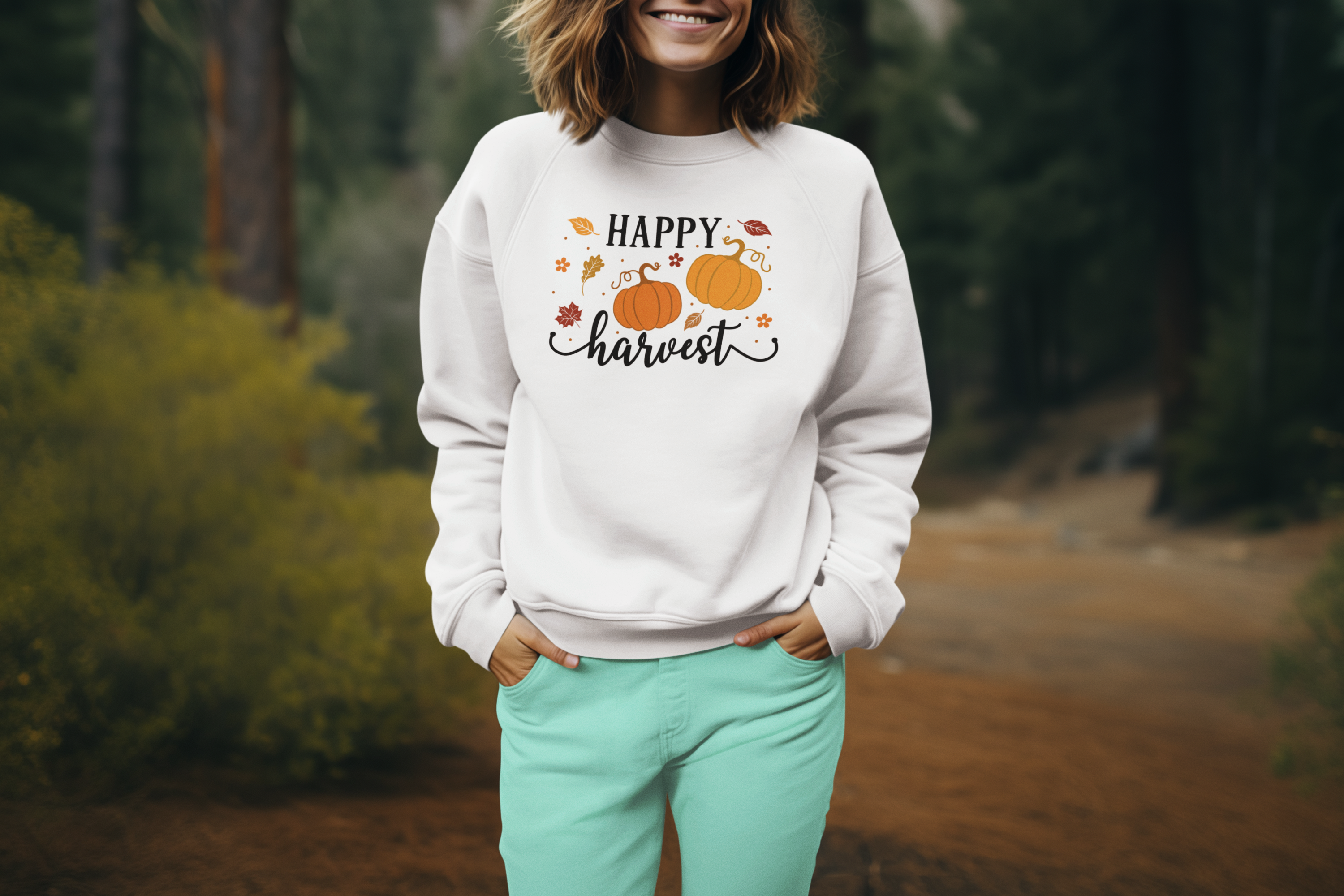 Happy Harvest Sweatshirt – Cozy Fall Style for the Season