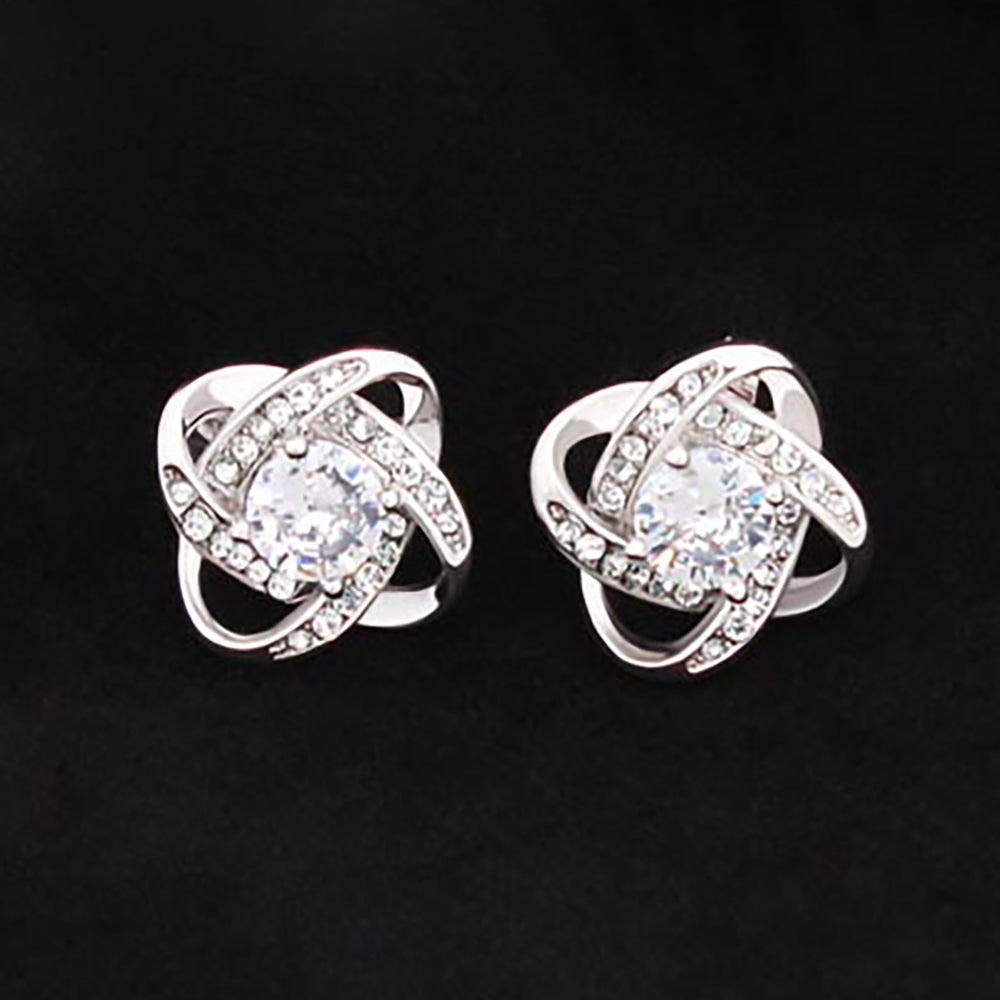 Love Knot Stud Earrings – Elegant & Timeless Jewelry Gift