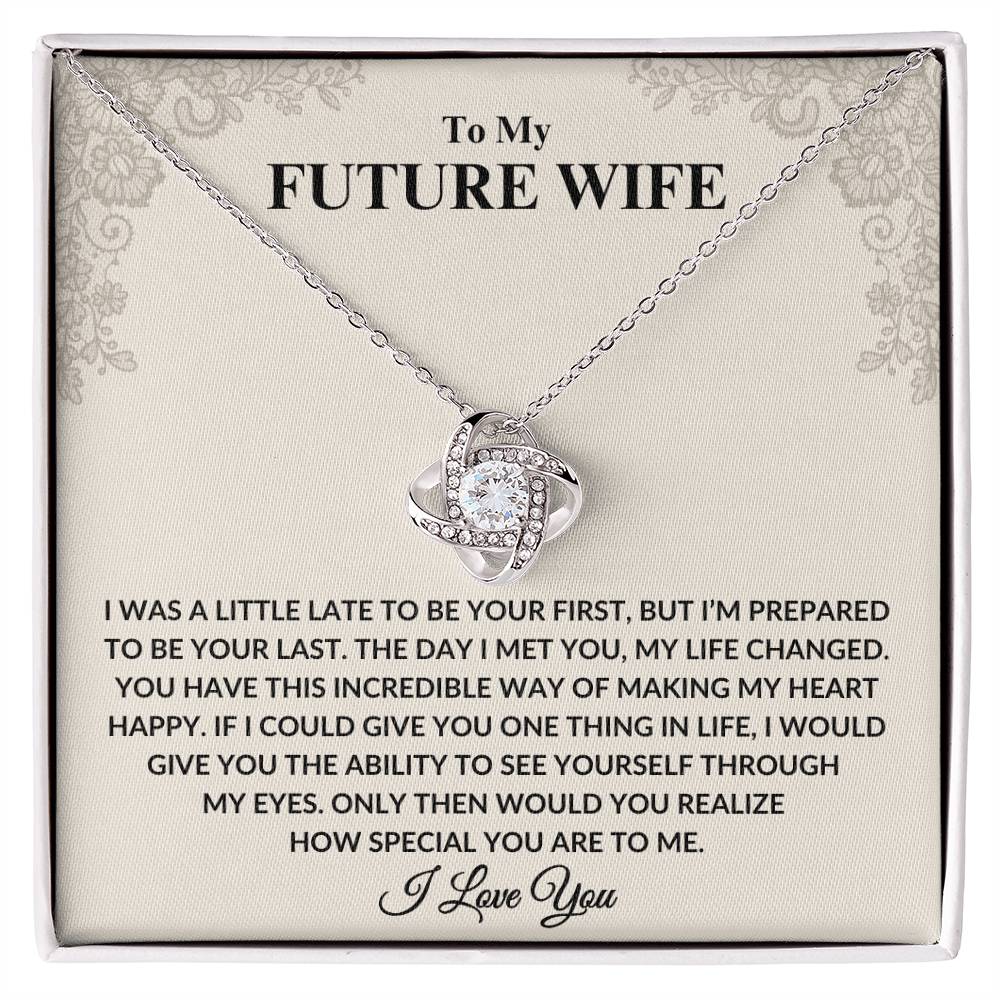 To My Future Wife Love Knot Necklace – Perfect Anniversary Gift