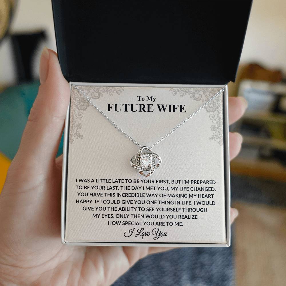 To My Future Wife Love Knot Necklace – Perfect Anniversary Gift