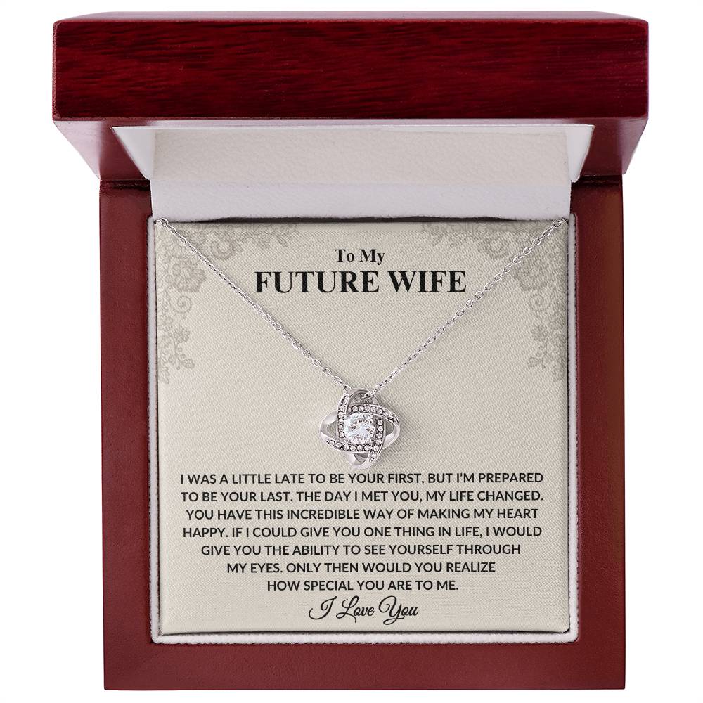 To My Future Wife Love Knot Necklace – Perfect Anniversary Gift