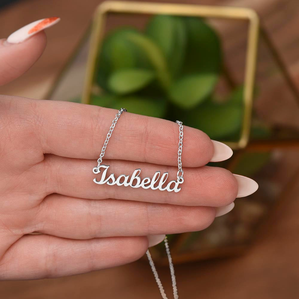 To My Daughter Custom Name Necklace - from Father