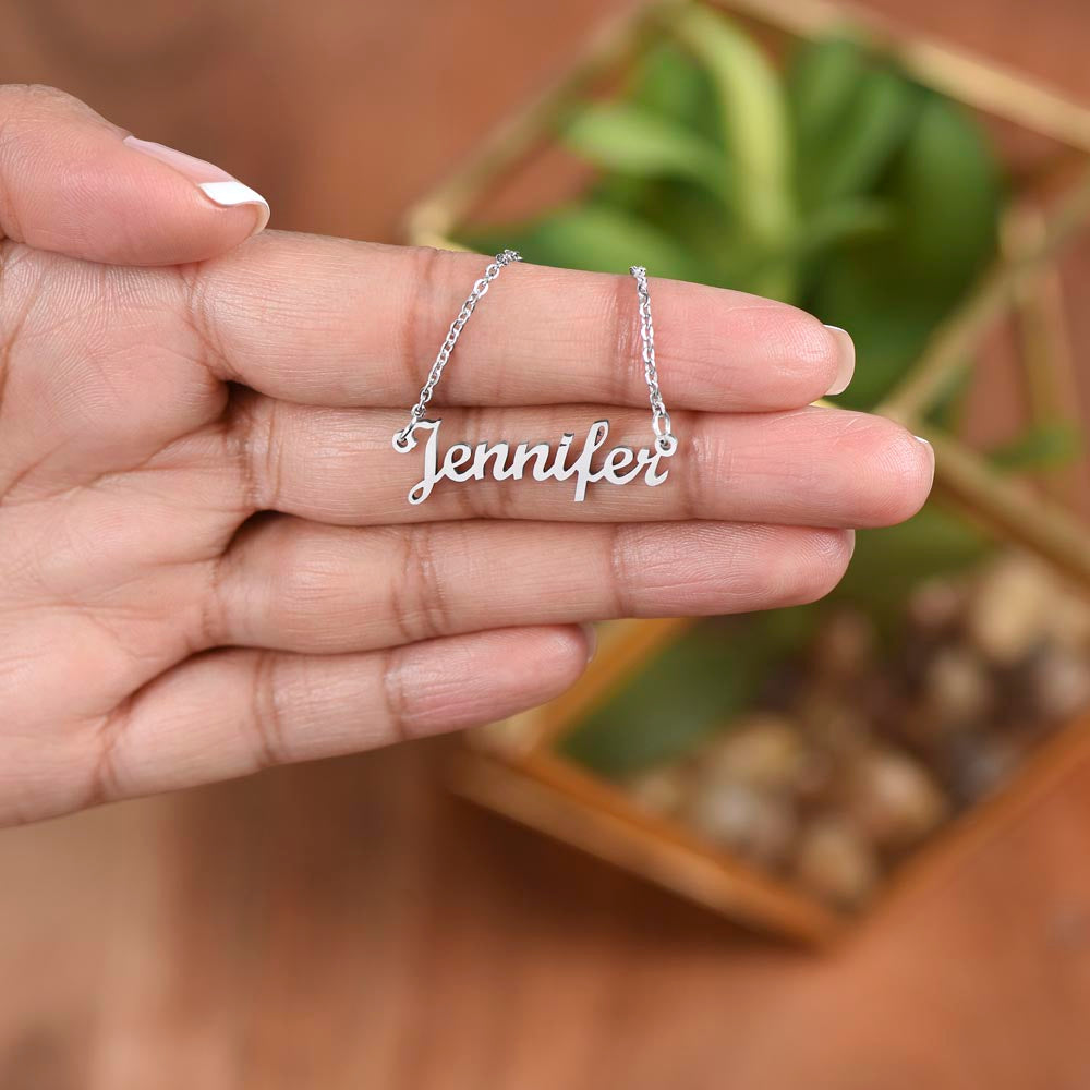 My Badass Daughter Custom Name Necklace – Personalized Gift of Strength