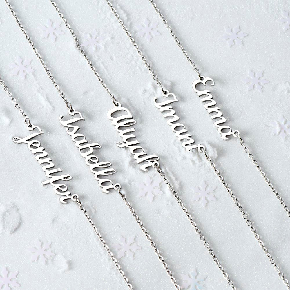 To My Daughter Custom Name Necklace - from Father