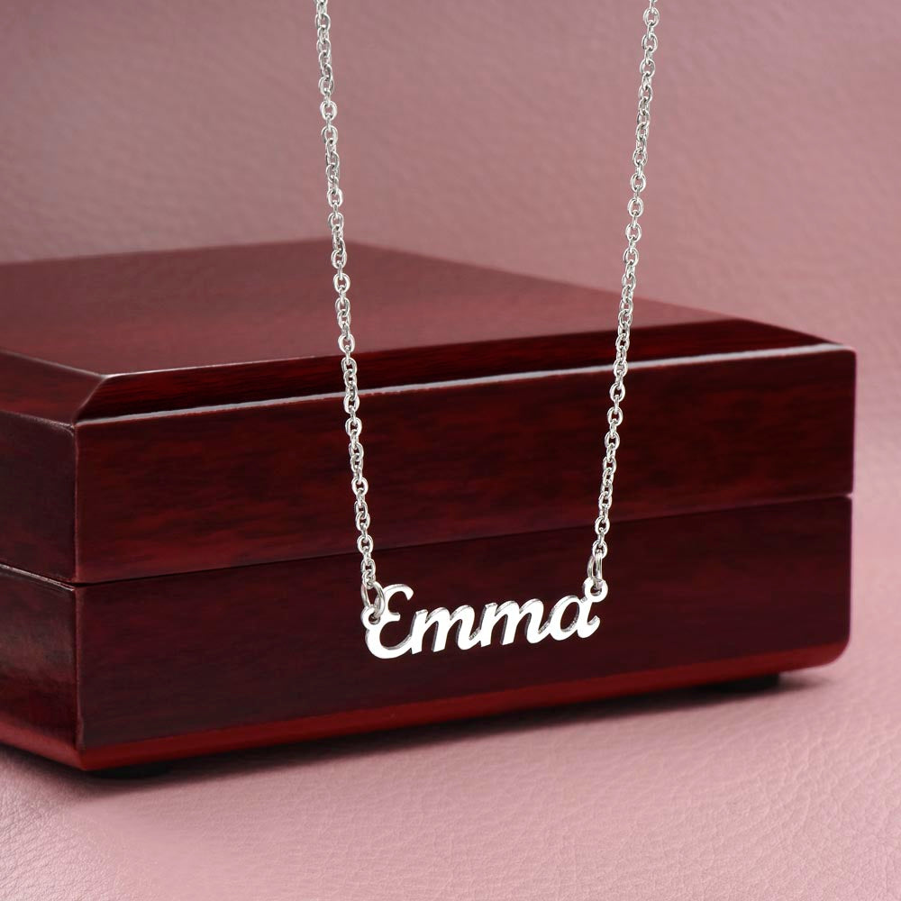 To My Daughter Custom Name Necklace - from Father