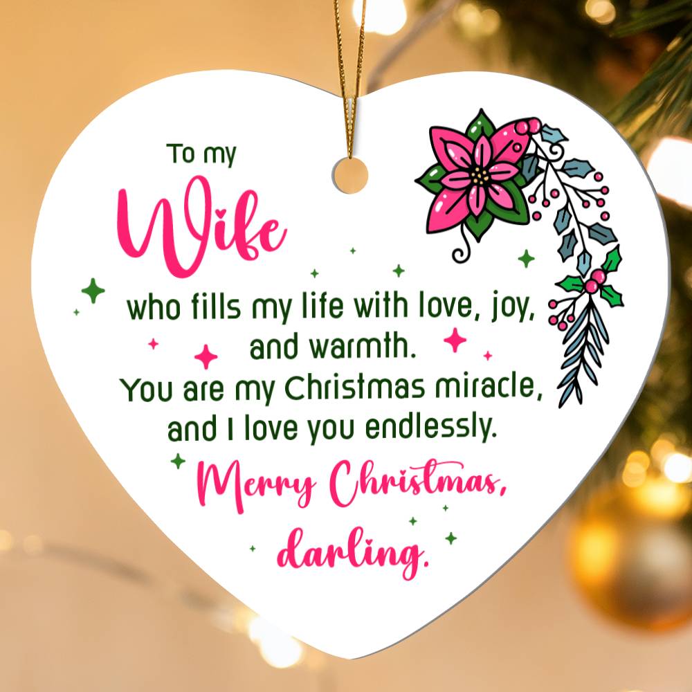 To My Wife Ornament