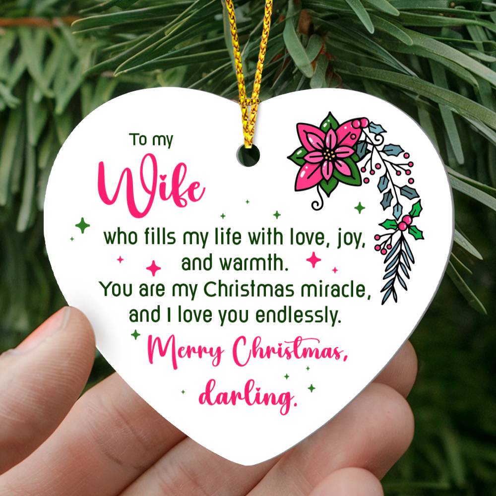 To My Wife Ornament